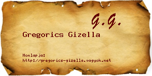 Gregorics Gizella névjegykártya